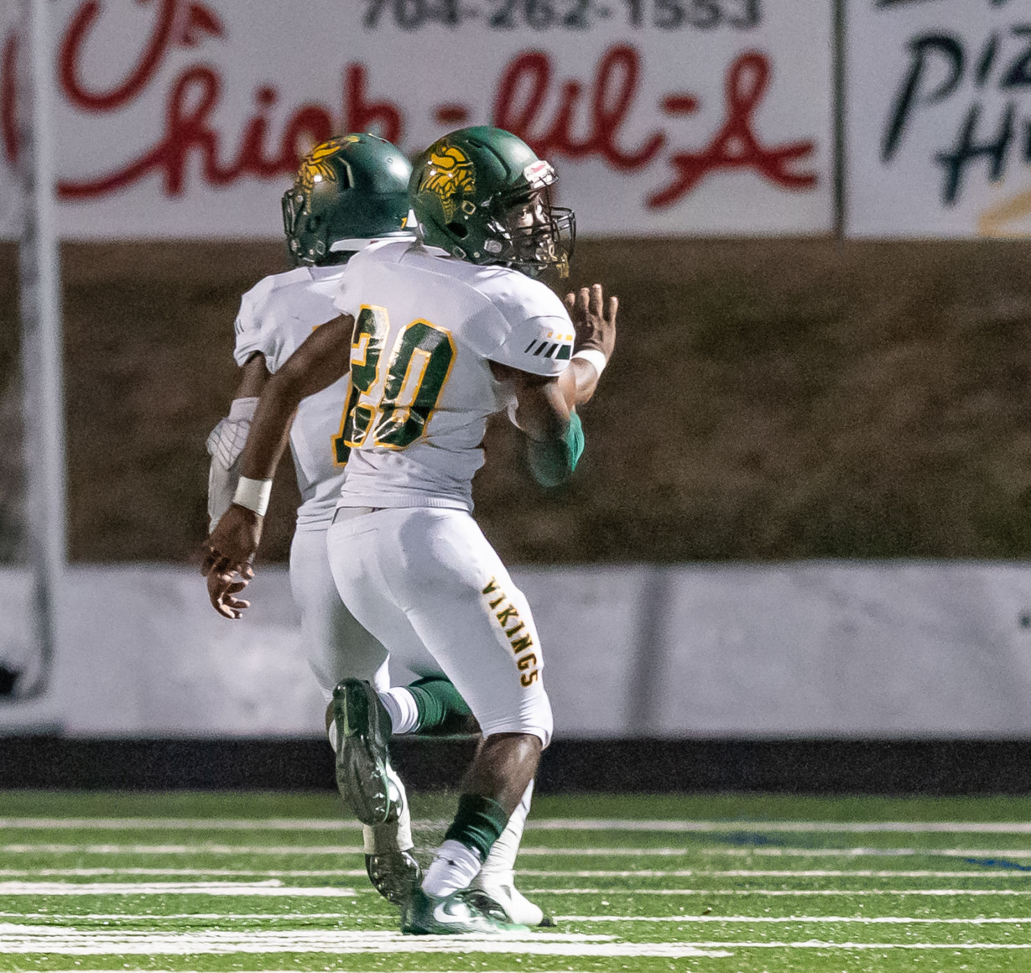 Friday night high school football action
